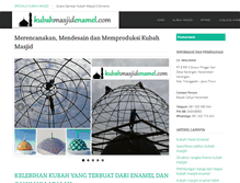 Tablet Screenshot of kubahmasjidenamel.com